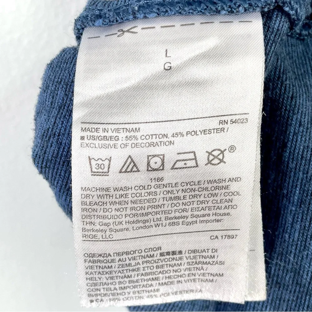 Banana Republic Men’s Polo Shirt Size Large Heather Blue - Picture 7 of 7